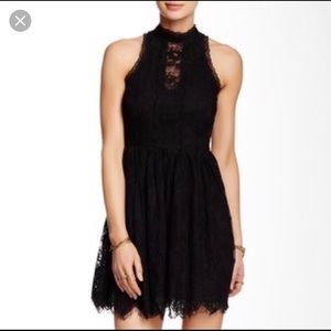 Free Peolpe Black Lace Dress Size 12